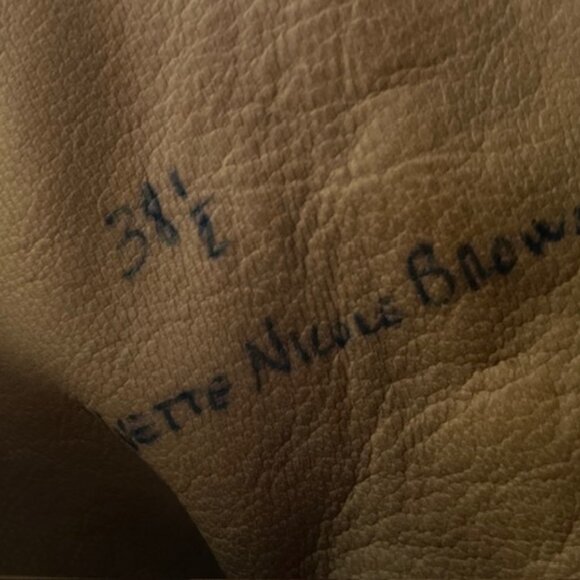 Vero Cuoio Granny Boots Suede Leather 38.5 Gray Black Button Up *Please Read* - Picture 5 of 15